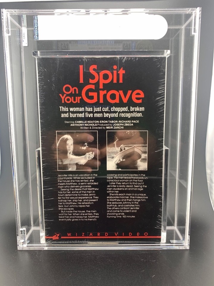 I Spit on your Grave Sealed VHS 1985 WIZARD VIDEO BIG BOX IGS 7.5/7.5 NM eBay