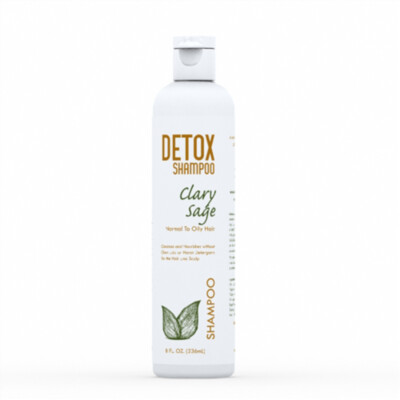 Dherbs Detox Shampoo - Clary Sage, 8 Oz.