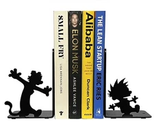 Calvin and Hobbes Bookends Decorative Bookends Metal Bookends kids bookends