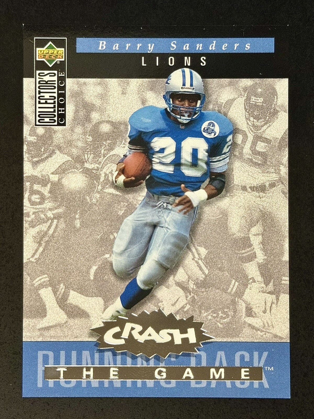 BARRY SANDERS - 1994 UPPER DECK COLLECTOR'S CHOICE - CRASH THE GAME SILVER EXCH.