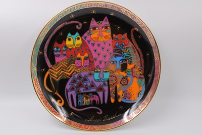 Franklin Mint Heirloom FABULOUS FELINES Plate Laurel Burch LIMITED HF4737