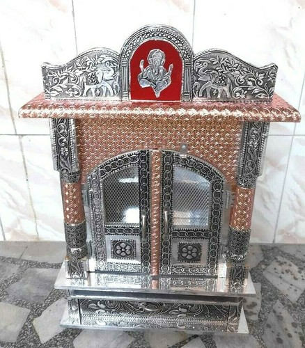 New Wooden Home Office Temple Hindu Mandir Mandap Pooja Worship Wall Art - Picture 3 of 9