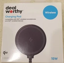 Deal Worthy 15W Fast Charge Wireless Charging Pad for iPhones & Galaxy Phones