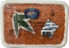 Wild Alaskan Salmon Keta Kosher Red Caviar, Copper River, 500g/1.1lb (Pack of 2)