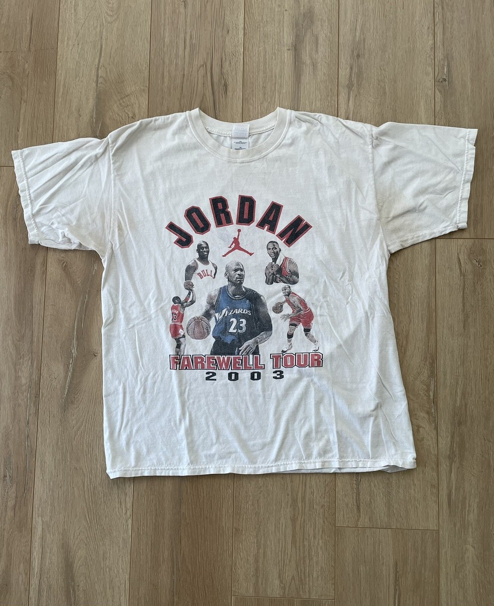 Vintage Y2k Michael Jordan Shirt RARE Retirement Farewell