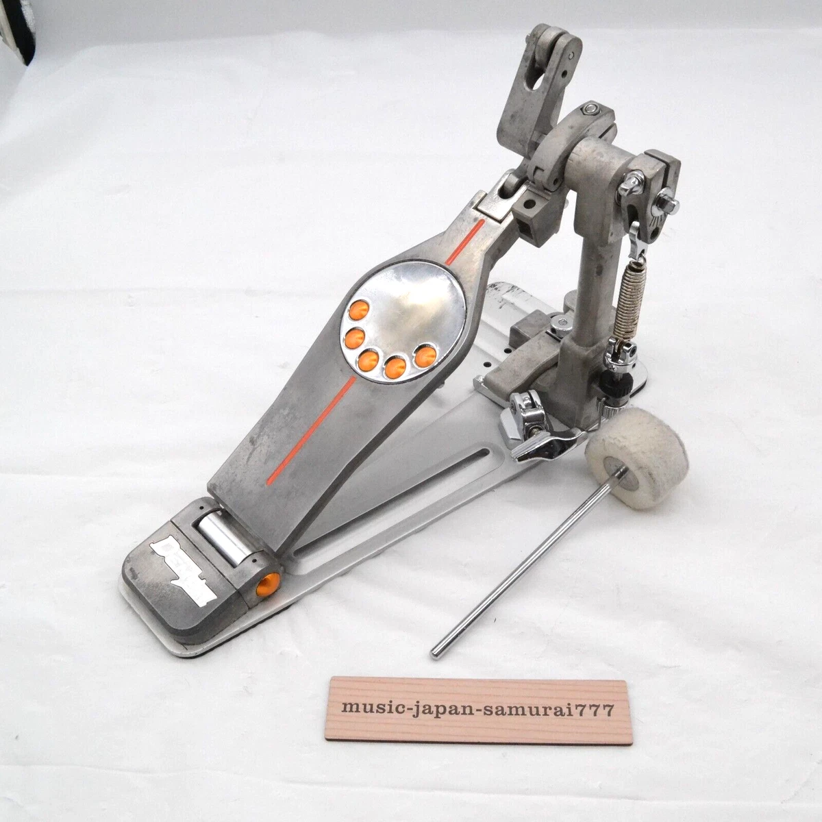 Pearl P-3000D Demon Drive Single Pedal Silver Orange Used | eBay