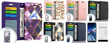 For Motorola Moto G Play 2023 XT2271 Wallet ID Pouch Case Cover  Tempered Glass