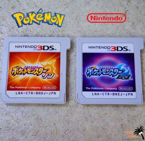 Pokemon Sun & Moon 2set With promo card Nintendo 3DS Japanese Game / 001/SM P - Picture 5 of 11