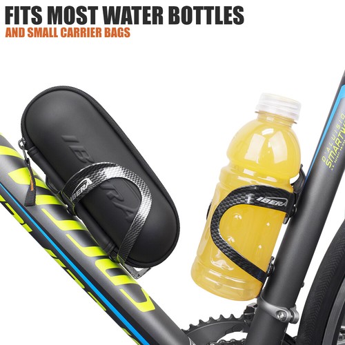 Ibera Bike Water Bottle Cage Aluminum Carbon Pattern Lightweight Drink