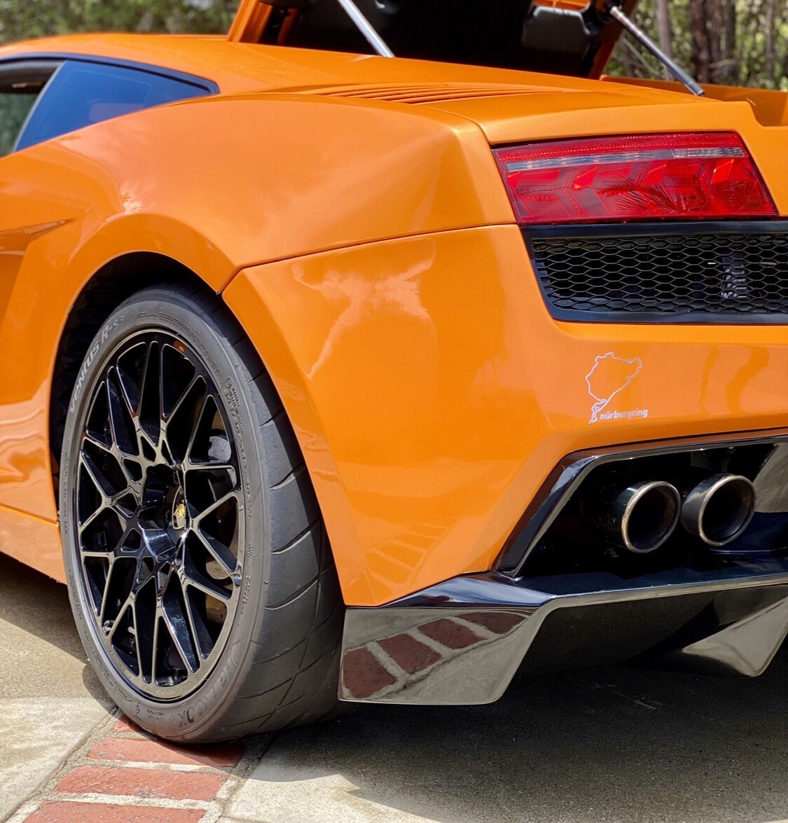 lamborghini gallardo superleggera rear bumper 2004 to 2008 Arancio
