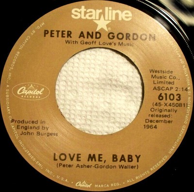 Peter & Gordon With Geoff Love & His Orchestra I Go To Pieces BROWN LABEL