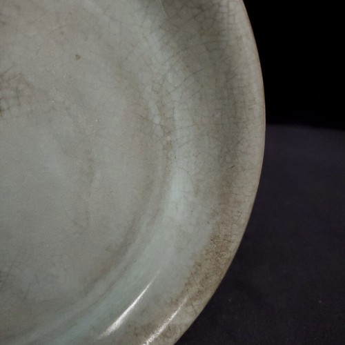 China antigua dinastía Song de 7,8" porcelana ru horno museo marca grieta hielo cepillo lavadora - Imagen 6 de 9