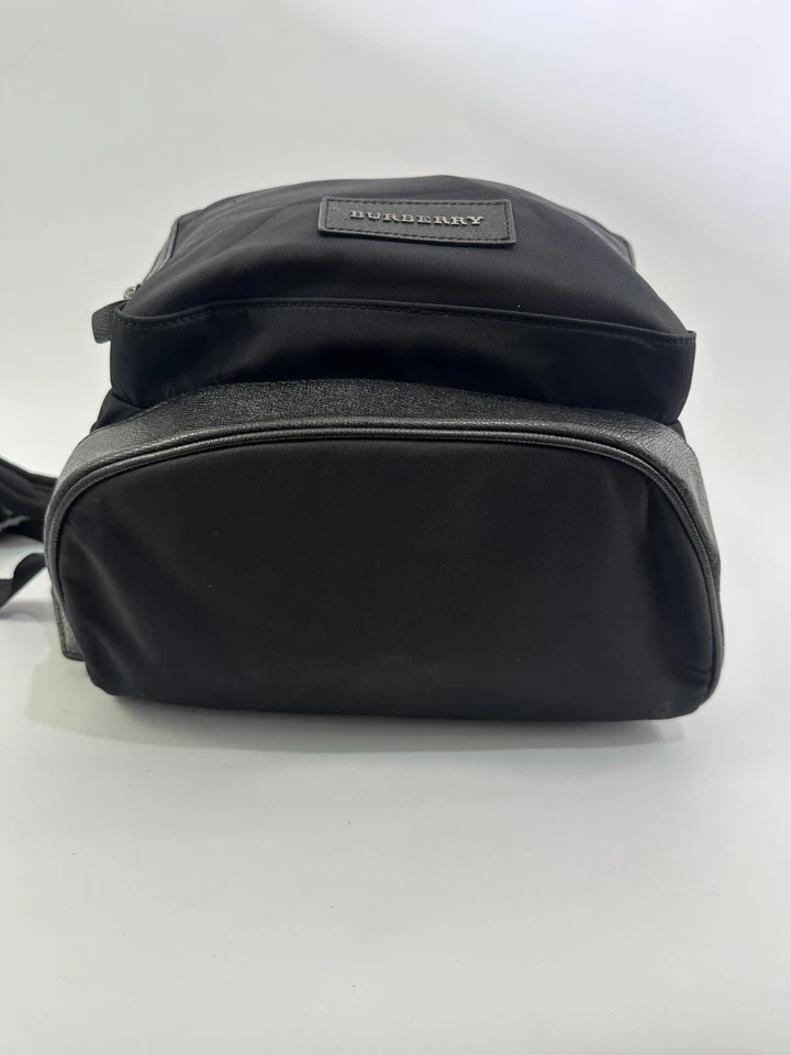 BURBERRY Nylon Printed Calfskin Marden Backpack Black - Image 4 of 4