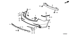 New Genuine OE Acura Left Side Molding 71509-TZ3-A00