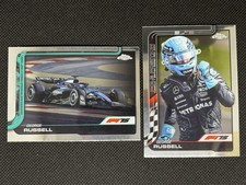 2025 Topps Chrome Formula 1 F1 GEORGE RUSSELL Lot x2 Mercedes