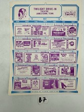 Twilight Drive-In Theatre May 1978 Calendar Jamestown Tennessee