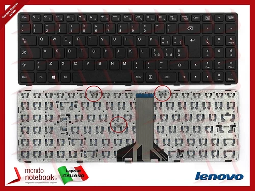 Tastiera italiana per Lenovo B50-50 (80S2), Lenovo IdeaPad 100-15IBD (80QQ)