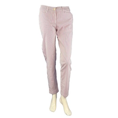 CHERVO Golf Damen Hose Section SUN BLOCK rot gestreift 94A Gr.36 neu