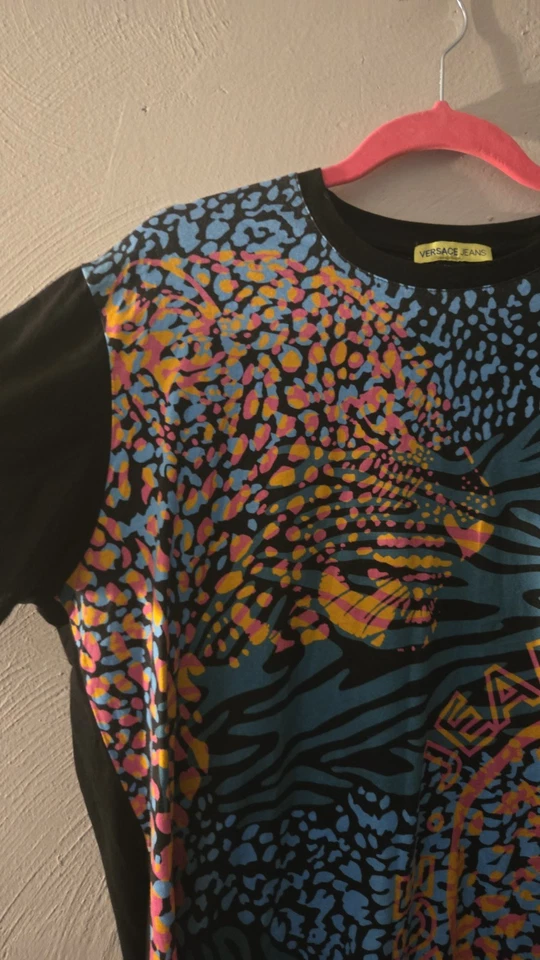 Rare Versace Jeans Couture Animal Print T-shirt - Image 2 of 4