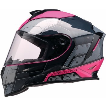 Youth Z1R Warrant 2.0 Full Face Helmet - Sentinel Black/Pink - Kids Size Medium