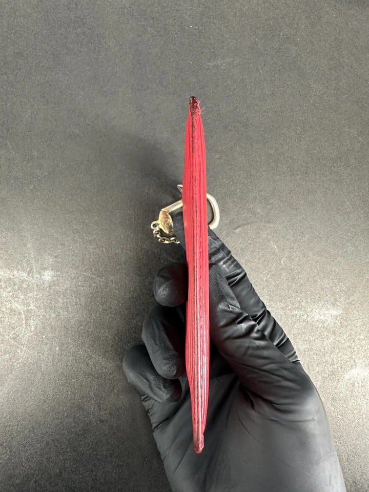 Louis Vuitton Rojo Epi Cuero Llavero Pochette Cles Llavero Foto 4 de 4