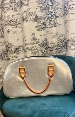 Louis Vuitton Vintage Vernis Silver Monogram Shoulder Bag 