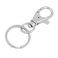 Silber Karabinerhaken Metall SchlüSselanhäNger SchlüSselring AnhäNger TräGer