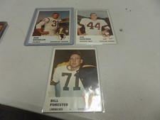 1961 Fleer Football  Lot (3 Cards) #15 shofner, #97 foresdter,109 bosseler