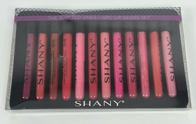 SHANY The Wanted Ones - 12 Pc Lip Gloss Set with Aloe Vera and Vitamin E SEALED