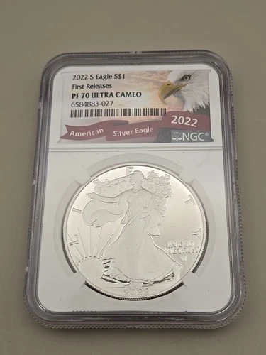 2022 S American Silver Eagle First Releases NGC PF70 Ultra Cameo