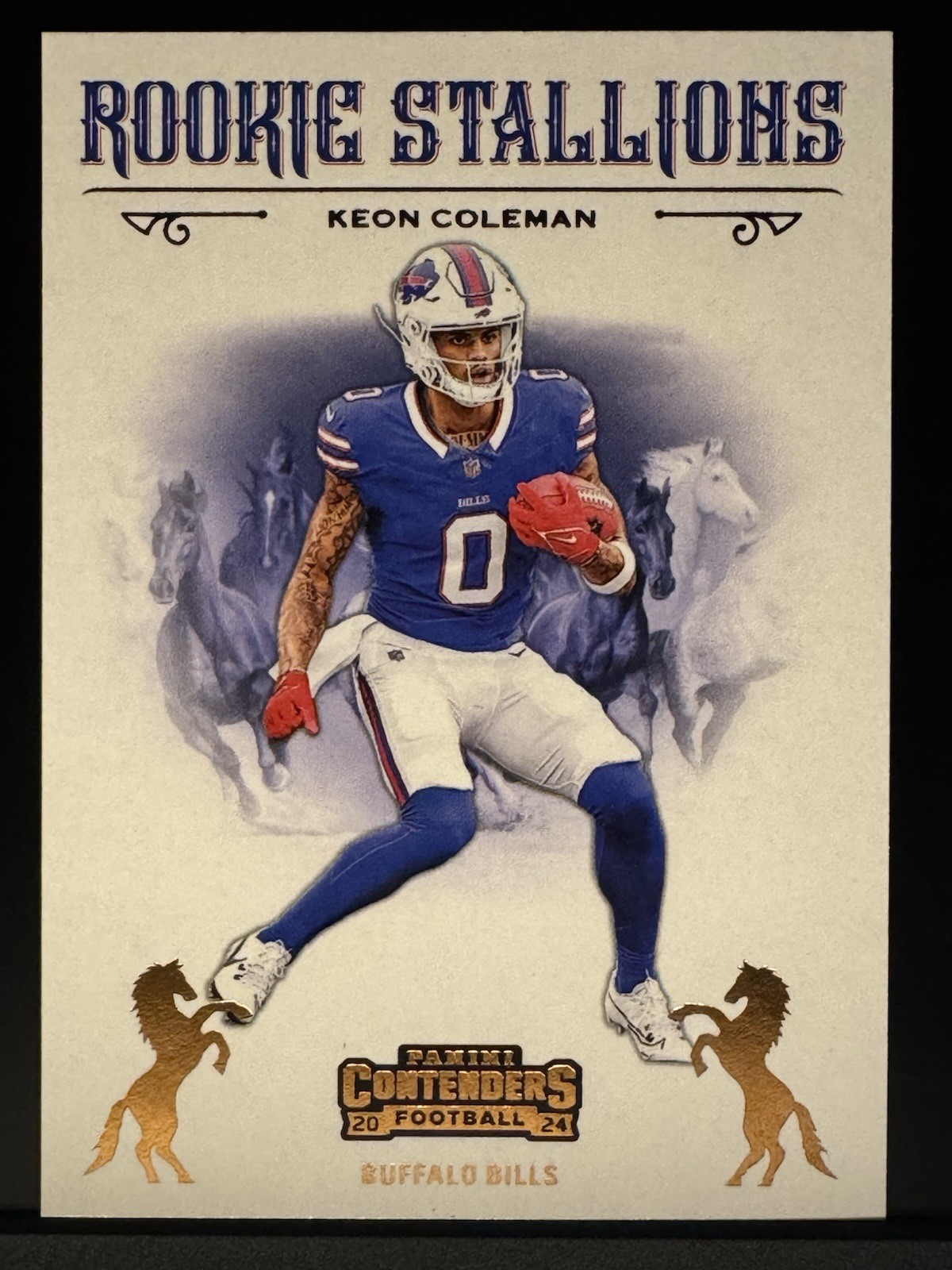 Keon Coleman Panini Contenders Rookie Stallions #19 Bronze