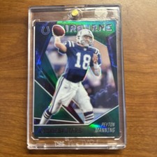 2020 Panini Rookies & Stars Airborne Green /5 Prizm Peyton Manning Refractor HOF
