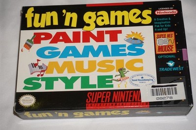 Fun N Games (Super Nintendo SNES) Complete in Box CIB