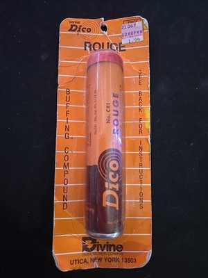 VINTAGE NOS DICO / DIVINE JEWELERS ROUGE BUFFING COMPOUND - MODEL #CRI - 3.75oz