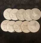(10) 1 Troy ounce .999 Fine Silver Rounds-Mint Mark SI (All in Capsules)