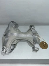 New No Pull Lightweight Dog Harness Grey/Silver, Small & Adjustable