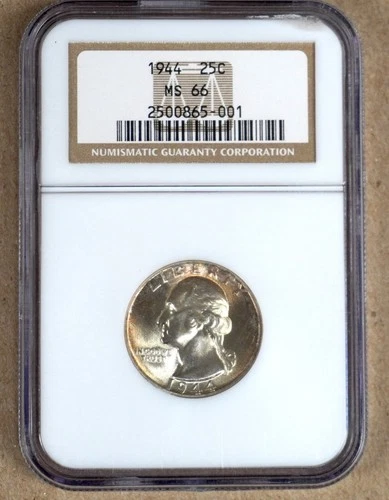 1944 WASHINGTON QUARTER NGC MS66 865001