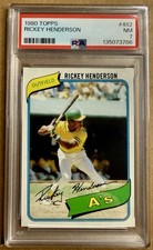 Rickey Henderson 1980 Topps - #482 (RC) ROOKIE PSA 7! HOF