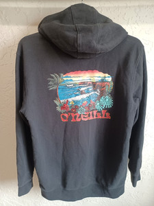 O'Neill Hoodie Youth Large Surf Co Wave Graphic Pullover Sweatshirt Back Print