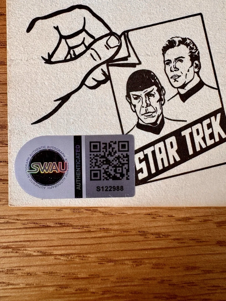 William Shatner Autographed Rookie 1976 Sticker - SWAU authentication - Image 4 of 4