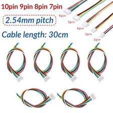 2.54mm Pitch Female Plug Connector Cable Wire 2/3/4/5/6/7/8/9/10 Pin length 30CM
