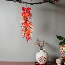 Chinese Red Berries Pendant Chinese New Year Decoration Unique Hanging Ornament