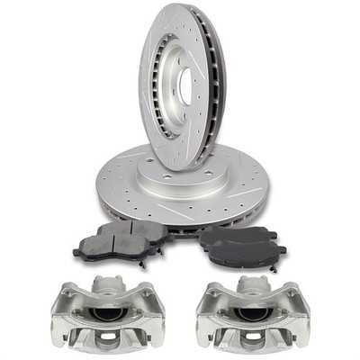 Front Brake Rotors Ceramic Pads Calipers For Avenger Caliber Compass Patriot