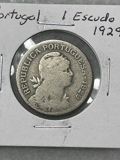 1929 Portugal 1 Escudo Coin