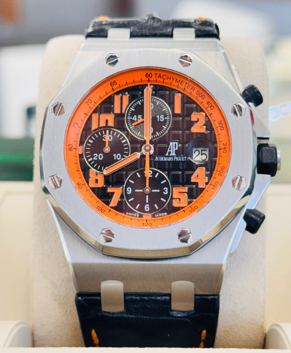 Audemars Piguet Royal Oak Offshore Volcano Orange Leather Strap