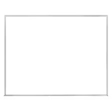Ghent M2-34-1 Dry Erase Board, Plastic, 36 In, 46 1/2 In, Aluminum Frame,