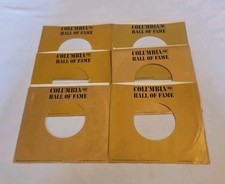 45 RPM 7" RECORD SLEEVES CO. SLEEVE 6 PACK SEE PHOTOS Columbia Hall/Fame SLV365