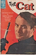 T.H.E. CAT #2  ROBERT LOGGIA PHOTO COVER  DELL  SILVER-AGE  1967