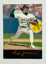 1993 Upper Deck Clutch Performers Insert #R8 Dennis Eckersley Oakland   BLG