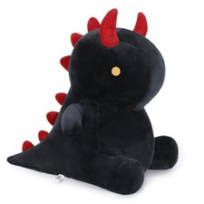 Cute Dinosaur Plush Dino Stuffed Animal Plushies Toys Super Soft 10 inch Black
